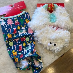 🖤 2/$10 Small Cat / Dog Christmas Clothes - Pajamas + Abominable Snowman